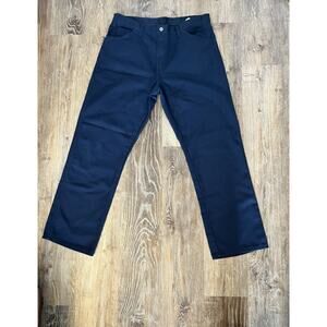 Dickies Men's Navy Work Pants 38x32 65% Polyester 35% Cotton W218KPA